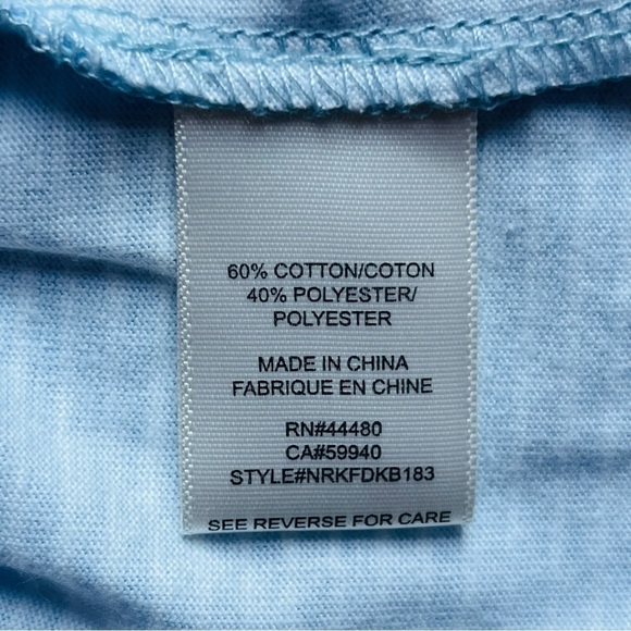 LOVE,FIRE baby doll dress tiered sleeveless a-line striped blue white size XL - Picture 11 of 15